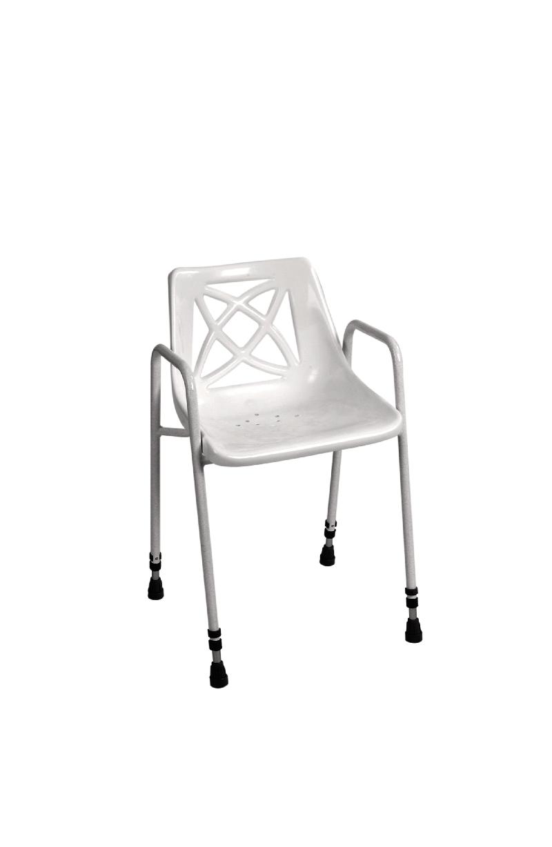 Stationary shower chair