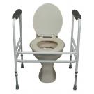 Extra  wide adjustable height toilet surround
