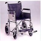 Transit Wheelchair with Detachable Armrests and Footrests, and Folding Back 