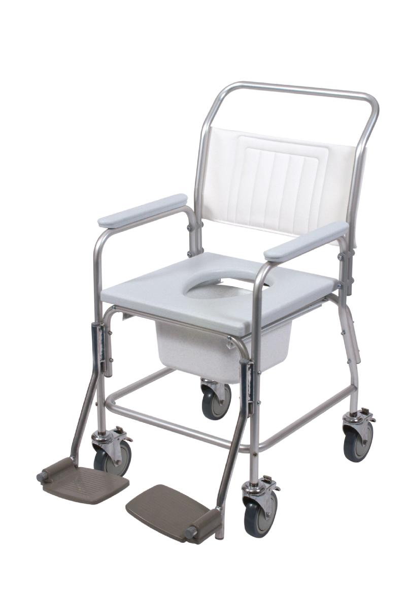 Aluminium commode and shower chair